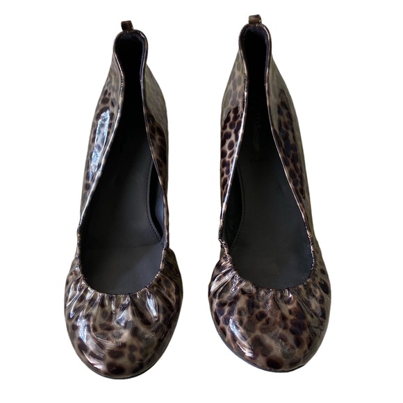 NEW J. Crew Cece Tortoise Leopard Print Patent Leather Ballet Flats - 7.5 - Picture 5 of 14